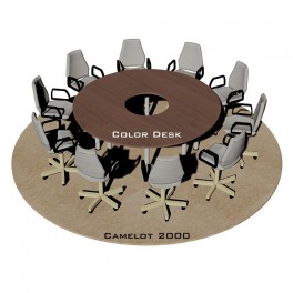 Camelot 2000 стол для переговоров и конференций без стекла на 10 человек