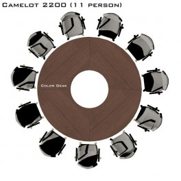 Camelot 2200 стол для переговоров и конференций без стекла на 11 человек