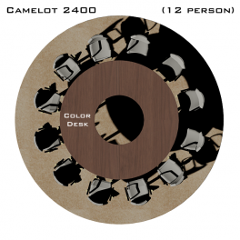 Camelot 2400 стол для переговоров и конференций без стекла на 12 человек
