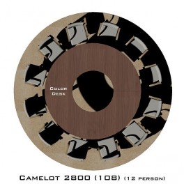Camelot 2800 (108) стол для переговоров и конференций без стекла на 12 человек