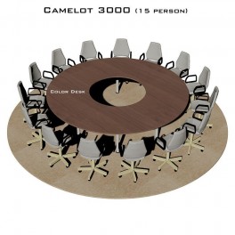 Camelot 3000 стол для переговоров и конференций без стекла на 15 человек
