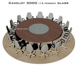 Camelot 3000 Glass стол для переговоров и конференций со стеклом на 15 человек