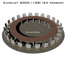 Camelot 6000 (108) стол для переговоров и конференций без стекла на 24 человека