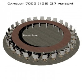 Camelot 7000 (108) стол для переговоров и конференций без стекла на 27 человек