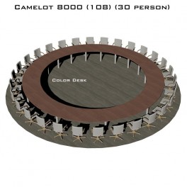 Camelot 8000 (108) стол для переговоров и конференций без стекла на 30 человек