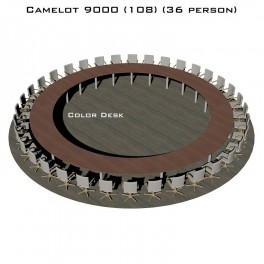 Camelot 9000 (108) стол для переговоров и конференций без стекла на 36 человек