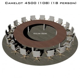 Camelot 4500 (108) стол для переговоров и конференций без стекла на 18 человек