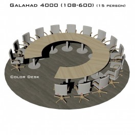 Galahad 4000 (108-600) стол круглый (без одного звена) для переговоров и конференций на 15 человек