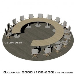 Galahad 5000 (108-600) стол круглый (без одного звена) для переговоров и конференций на 15 человек