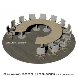 Galahad 3500 (108-600) стол круглый (без одного звена) для переговоров и конференций на 12 человек