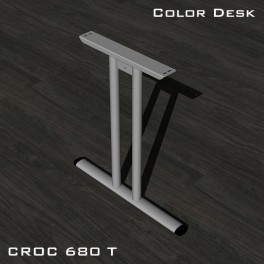 Опора левая CR-T-680 (L) металлокаркаса CROC для письменных столов с глубиной столешниц от 700 мм без декоративной накладки