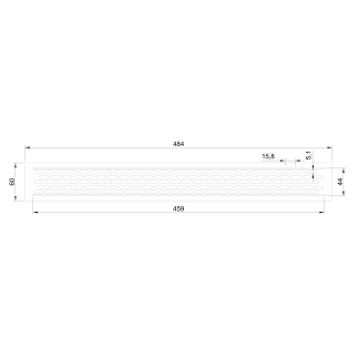 Решетка вентиляционная встраиваемая 480х60 мм