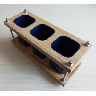 Подставка для канцелярских принадлежностей CONSTRUCTOR-1DB (тёмно-синие стаканы)