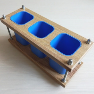 Подставка для канцелярских принадлежностей CONSTRUCTOR-1B (голубые стаканы)