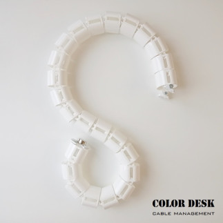 КАНАЛ ДЛЯ ПРОВОДОВ СТОЛОВ С ЭЛЕКТРОПРИВОДОМ ГИБКИЙ ВЕРТИКАЛЬНЫЙ EL-1460W БЕЛЫЙ