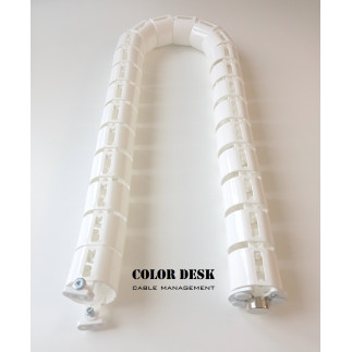 КАНАЛ ДЛЯ ПРОВОДОВ СТОЛОВ С ЭЛЕКТРОПРИВОДОМ ГИБКИЙ ВЕРТИКАЛЬНЫЙ EL-1460W БЕЛЫЙ