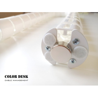 КАНАЛ ДЛЯ ПРОВОДОВ СТОЛОВ С ЭЛЕКТРОПРИВОДОМ ГИБКИЙ ВЕРТИКАЛЬНЫЙ EL-1460W БЕЛЫЙ