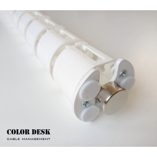 КАНАЛ ДЛЯ ПРОВОДОВ СТОЛОВ С ЭЛЕКТРОПРИВОДОМ ГИБКИЙ ВЕРТИКАЛЬНЫЙ EL-1460W БЕЛЫЙ