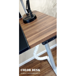 КАНАЛ ДЛЯ ПРОВОДОВ СТОЛОВ С ЭЛЕКТРОПРИВОДОМ ГИБКИЙ ВЕРТИКАЛЬНЫЙ EL-1460W БЕЛЫЙ