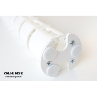 Кабель-канал A-740W белый вертикальный гибкий пластиковый для стола.