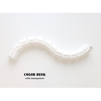 Кабель-канал A-740W белый вертикальный гибкий пластиковый для стола.
