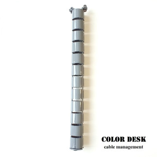 Кабель-канал A-740G серый вертикальный гибкий пластиковый для стола.