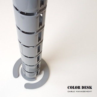 Кабель-канал A-740G(140) серый гибкий пластиковый составной для стола с большим основанием