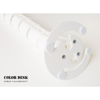 Кабель-канал A-740W(140) белый гибкий пластиковый составной для стола с большим основанием