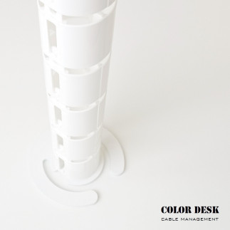 Кабель-канал A-740W(140) белый гибкий пластиковый составной для стола с большим основанием