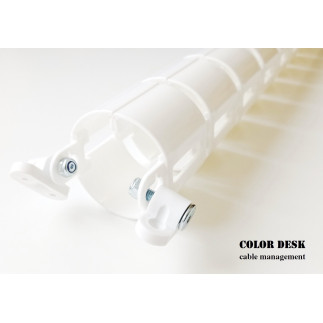 Кабель-канал A-740W(140) белый гибкий пластиковый составной для стола с большим основанием