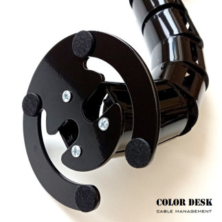 Кабель-канал A-740BL(140) чёрный гибкий пластиковый составной для стола с большим основанием