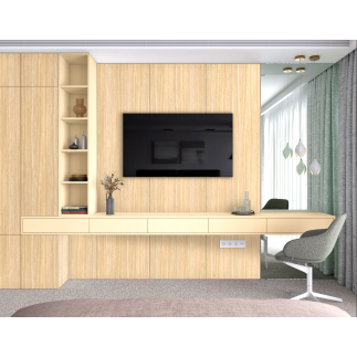 Дуб Феррара 8921 BS материал исполнения мебельных деталей от KRONO толщиной 25 мм