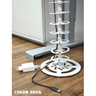 КАНАЛ ДЛЯ ПРОВОДОВ ЛЭП-1-840 БЕЛЫЙ КРУГЛОЕ СЕЧЕНИЕ 4