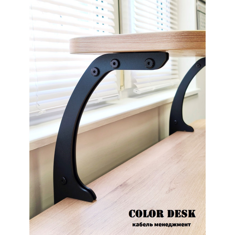 КРОНШТЕЙН МИНИ К-1 ДЛЯ НАСТОЛЬНОЙ ПОЛКИ МЕТАЛЛИЧЕСКИЙ ЧЁРНЫЙ