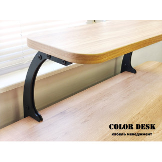 КРОНШТЕЙН МИНИ К-1 ДЛЯ НАСТОЛЬНОЙ ПОЛКИ МЕТАЛЛИЧЕСКИЙ ЧЁРНЫЙ