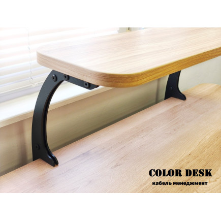 КРОНШТЕЙН МИНИ К-1 ДЛЯ НАСТОЛЬНОЙ ПОЛКИ МЕТАЛЛИЧЕСКИЙ ЧЁРНЫЙ