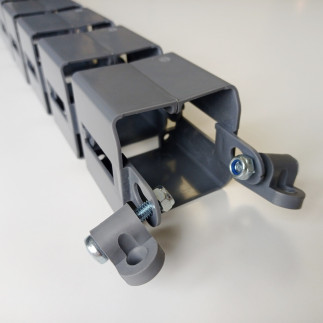 КАНАЛ ДЛЯ ПРОВОДОВ К-740-С (МОД.2) СЕРЫЙ КВАДРАТНЫЙ БЕЗ МЕТАЛЛИЧЕСКОГО ОСНОВАНИЯ