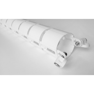 КАБЕЛЬ КАНАЛ А-740-Б (МОД.2) БЕЛЫЙ ДЛЯ ПРОВОДОВ ПИСЬМЕННОГО СТОЛА ГИБКИЙ ВЕРТИКАЛЬНЫЙ БЕЗ МЕТАЛЛИЧЕСКОГО ОСНОВАНИЯ 3