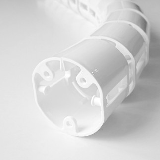 КАБЕЛЬ КАНАЛ А-740-Б (МОД.2) БЕЛЫЙ ДЛЯ ПРОВОДОВ ПИСЬМЕННОГО СТОЛА ГИБКИЙ ВЕРТИКАЛЬНЫЙ БЕЗ МЕТАЛЛИЧЕСКОГО ОСНОВАНИЯ 4