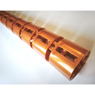 КАНАЛ ДЛЯ ПРОВОДОВ СТОЛА ГИБКИЙ COLOR DESK A-740 (МОД.2) ЗОЛОТОЙ МЕТАЛЛИК БЕЗ МЕТАЛЛИЧЕСКОГО ОСНОВАНИЯ 3