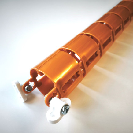 КАНАЛ ДЛЯ ПРОВОДОВ СТОЛА ГИБКИЙ COLOR DESK A-740 (МОД.2) ЗОЛОТОЙ МЕТАЛЛИК БЕЗ МЕТАЛЛИЧЕСКОГО ОСНОВАНИЯ