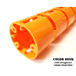 КАНАЛ ДЛЯ ПРОВОДОВ ГИБКИЙ C-740 ORANGE (mod.2) ОРАНЖЕВЫЙ БЕЗ МЕТАЛЛИЧЕСКОГО ОСНОВАНИЯ
