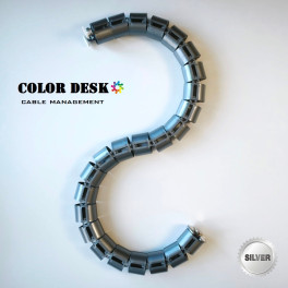 КАБЕЛЬ-КАНАЛ COLOR DESK EL-1460 SILVER METALLIC СЕРЕБРЯНЫЙ МЕТАЛЛИК ДЛЯ ПРОВОДОВ СТОЛОВ С ЭЛЕКТРИЧЕСКОЙ РЕГУЛИРОВКОЙ ВЫСОТЫ
