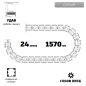 УДАВ-24 (1570 ММ) СЕРЫЙ КАБЕЛЬ-КАНАЛ