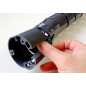 КАБЕЛЬ-КАНАЛ ЕЛ-1460-ГР (ГРАФИТ) ДЛЯ СТОЛОВ С ЭЛЕКТРОПРИВОДОМ (ИЗМЕНЯЕМАЯ ВЫСОТА СТОЛЕШНИЦЫ)