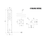 РОЗЕТОЧНАЯ КОЛОННА COLOR DESK РК-260(Б) БЕЛАЯ НАПОЛЬНАЯ 6 РОЗЕТОК 709х160(128)х160(128) ММ