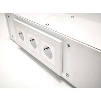 РОЗЕТОЧНАЯ КОЛОННА COLOR DESK РК-260(Б) БЕЛАЯ НАПОЛЬНАЯ 6 РОЗЕТОК 709х160(128)х160(128) ММ 5