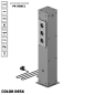 РОЗЕТОЧНАЯ КОЛОННА COLOR DESK РК-260(С) СЕРАЯ НАПОЛЬНАЯ 6 РОЗЕТОК 709х160(128)х160(128) ММ РОЗЕТОЧНАЯ КОЛОННА COLOR DESK РК-260(С) СЕРАЯ НАПОЛЬНАЯ 6 РОЗЕТОК 709х160(128)х160(128) ММ