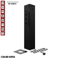 РОЗЕТОЧНАЯ КОЛОННА COLOR DESK РК-260(Ч) ЧЁРНАЯ НАПОЛЬНАЯ 6 РОЗЕТОК 709х160(128)х160(128) ММ