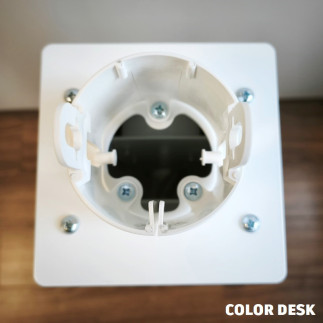РОЗЕТОЧНАЯ КОЛОННА COLOR DESK® РК-262(Б) БЕЛАЯ